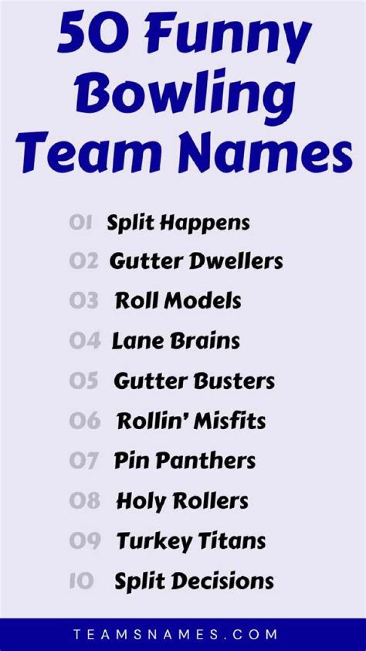 Hilarious And Naughty Bowling Team Names: Get Your Gutter Laughs!