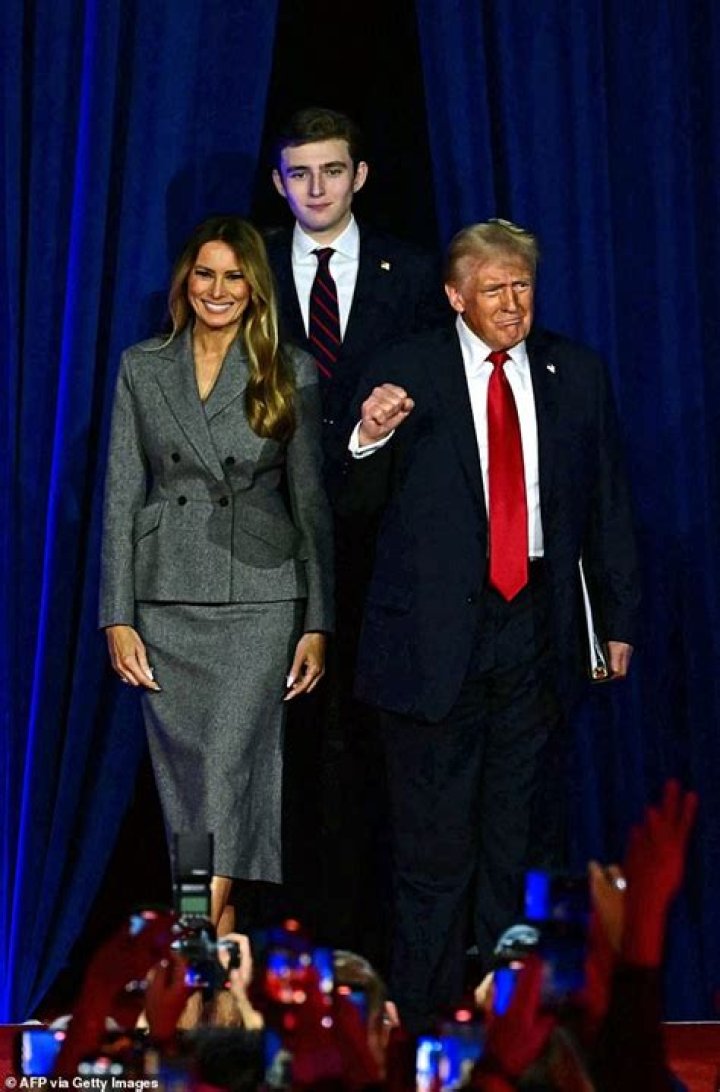 Mammoth 6'7" Barron Trump Towers Over His Father