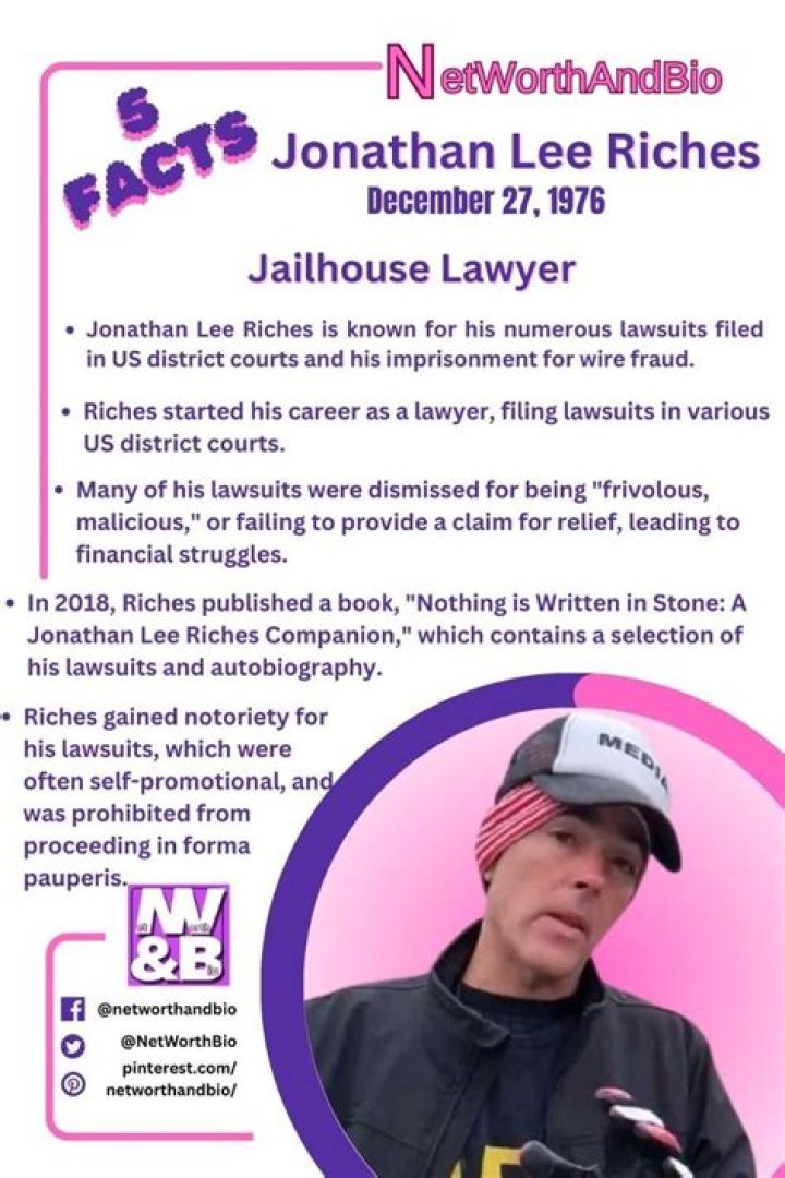The Exact Net Worth Of Jonathan Lee Riches Exposed!